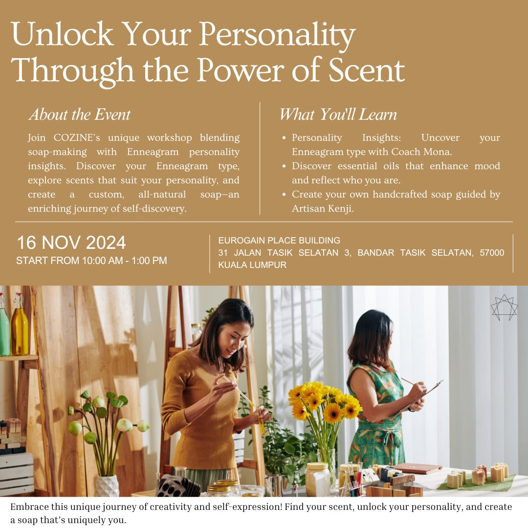 Unlock Your Personality Through the Power of Scent - Workshop 16th November 2024